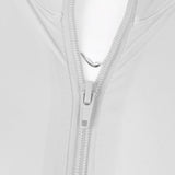 Maxbell Sexy Women Catsuit Lingerie Costume Open Crotch Zipper Shiny Bodysuit White - Aladdin Shoppers