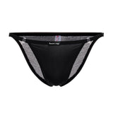 Maxbell 2 Pieces Mens Ice Silk Low Rise Briefs Underwear String Bikini Adjustable