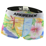 Maxbell Maxbell Mens Sexy Sheer Mesh Net Underwear Boxer Briefs Flower Underpants XL 1