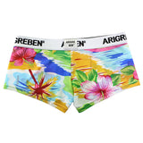 Maxbell Maxbell Mens Sexy Sheer Mesh Net Underwear Boxer Briefs Flower Underpants XL 1