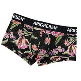 Maxbell Maxbell Mens Sexy Sheer Mesh Net Underwear Boxer Briefs Flower Underpants XL 4