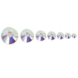 Maxbell 1400pcs Ss10/20 Glass Crystal Round Flat Back Rhinestones Gemstones Acrylic