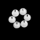 Maxbell Maxbell 288pcs/Ss30 Glass Crystal Round Flat Back Rhinestones White Acrylic
