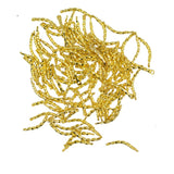 Maxbell 200Pcs Brass Curved Twist Bar Connector Jewelry Making Findings White K&Gold