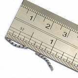 Maxbell 200Pcs Brass Curved Twist Bar Connector Jewelry Making Findings White K&Gold