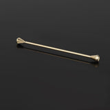 Maxbell 2pcs French Style Barbell Pin Necktie Clip Bar Wedding Party Suit Ornament
