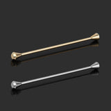 Maxbell 2pcs French Style Barbell Pin Necktie Clip Bar Wedding Party Suit Ornament