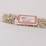 Maxbell 100 Pics Seed Beads Acrylic Pearl Lot in Golden Women Jewelry Loose Seed 6mm