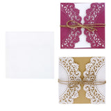 Maxbell 10 Sets Wedding Invitation Cards With Envelopes and Seals Paper White - Aladdin Shoppers