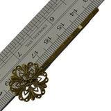 Maxbell 6pcs Vintage Flower Hair Clip Flower Girl Lady Hair Pins Bronze Barrette