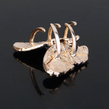Maxbell Ladies' Rhinestone Butterfly Spring Hair Claw Clip Clamp Small Blue
