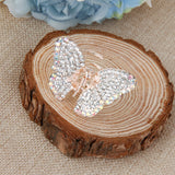 Maxbell Ladies' Rhinestone Butterfly Spring Hair Claw Clip Clamp Small Clear