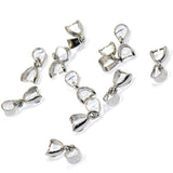 Maxbell 40 Pcs Pendant Pinch Bails Connector Clasps DIY Jewelry Making 14mm + 8mm