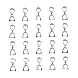 Maxbell 40 Pcs Pendant Pinch Bails Connector Clasps DIY Jewelry Making 14mm + 8mm