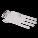 Maxbell Flower Girl Satin Bow Gauze Gloves Bridesmaid Communion Wedding Party Beige