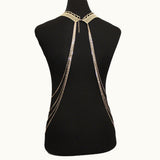 Maxbell Maxbell Multilayer Tassels Leaves Lace Choker Sexy Bikini Body Harness Chain