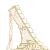 Maxbell Maxbell Multilayer Tassels Leaves Lace Choker Sexy Bikini Body Harness Chain