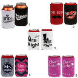 Maxbell 2pcs Stubby Tin Can Cooler Cooler Holder Sleeve Wedding Favour #7 - Aladdin Shoppers