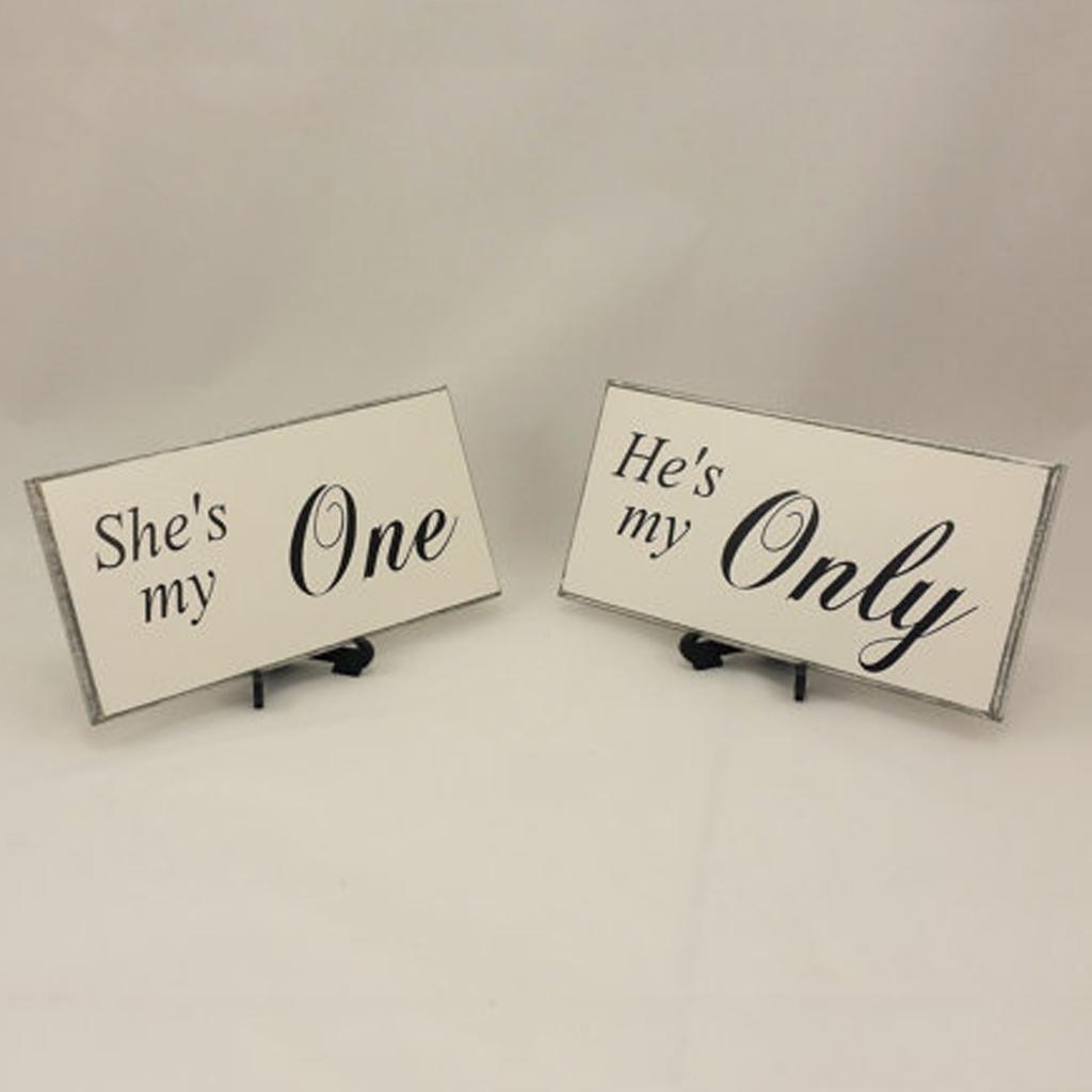 Maxbell Maxbell Wedding Wooden Hanging Standing Sign Vintage Party Props