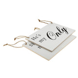 Maxbell Wedding Wooden Hanging Standing Sign Vintage Party Props - Aladdin Shoppers