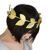 Maxbell 6 Pieces Gold Leaves Headband Fancy Dress Costume Accessories Party Headwear