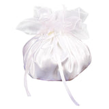 30xWedding Bridal Faux Pearl Mesh Satin Dolly Flower Bag Handbag Wedding Party