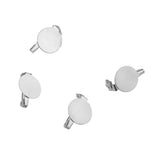Maxbell 50pcs Silver Brooch Base Blanks Trays Backs Pins Setting DIY Findings 2 cm - Aladdin Shoppers