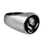 Maxbell Stainless Steel Memorial Keepsake Ash Urn Holder Ring Lady Hand in Hand US 8 - Aladdin Shoppers