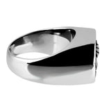 Maxbell Stainless Steel Memorial Keepsake Ash Urn Holder Ring Lady Hand in Hand US 8 - Aladdin Shoppers