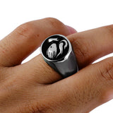 Maxbell Stainless Steel Memorial Keepsake Ash Urn Holder Ring Lady Hand in Hand US 8 - Aladdin Shoppers