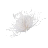 Maxbell Women Ladies Feather Hair Clip Wedding Party Fascinator Headpiece Jewelry - Aladdin Shoppers