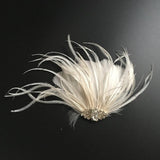 Maxbell Women Ladies Feather Hair Clip Wedding Party Fascinator Headpiece Jewelry - Aladdin Shoppers