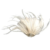 Maxbell Women Ladies Feather Hair Clip Wedding Party Fascinator Headpiece Jewelry - Aladdin Shoppers