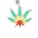 Maxbell Jamaican Flag Navel Ring Belly Bar Acrylic Stud Stainless Steel Rod - Aladdin Shoppers