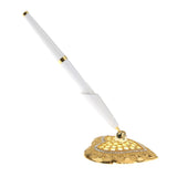 Maxbell Wedding Party Guest Book Signing Pen w/ Golden Heart Pen Holder Table Decor - Aladdin Shoppers