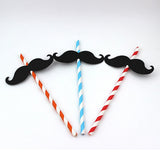 Maxbell 25Pcs 3D Moustache Summer Bar Decor Party Colorful Cocktail Drinking Straw - Aladdin Shoppers