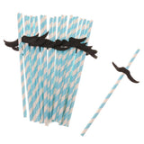 Maxbell 25Pcs 3D Moustache Summer Bar Decor Party Colorful Cocktail Drinking Straw - Aladdin Shoppers