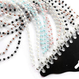 Maxbell 24x Pearl Beaded Eyeglass Cord Reading Glass Eyewear Spectacle Chain Holder