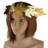 Maxbell 4 Pieces Gold Green Leaf Roman Greek Goddess Laurel Wreath Party Headband