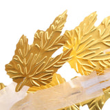 Maxbell 4 Pieces Gold Green Leaf Roman Greek Goddess Laurel Wreath Party Headband