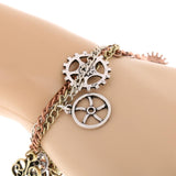 Maxbell Gothic Steampunk Bracelet Mulilayer Gear Angel Wing Key Chain Bracelets - Aladdin Shoppers