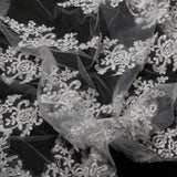 Maxbell 3M Cathedral Flowers Lace Edge Wedding Bridal Veil for Beautiful Bride Ivory - Aladdin Shoppers