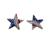 Maxbell Fashion American Flag USA Star Design Earrings Ear Studs Patriotic Jewelry - Aladdin Shoppers