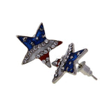 Maxbell Fashion American Flag USA Star Design Earrings Ear Studs Patriotic Jewelry - Aladdin Shoppers