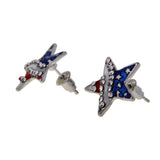 Maxbell Fashion American Flag USA Star Design Earrings Ear Studs Patriotic Jewelry - Aladdin Shoppers