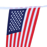 Maxbell 10m American 30Pcs US Flag String Bunting Banner Garland Outdoor Decor - Aladdin Shoppers