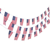 Maxbell 10m American 30Pcs US Flag String Bunting Banner Garland Outdoor Decor - Aladdin Shoppers