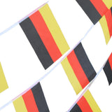 Maxbell 30Pcs 10m German Flag String Bunting Banner Garland Outdoor Garden Decor - Aladdin Shoppers