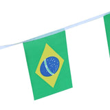 Maxbell 30Pcs 10m Brazilian Flag String Bunting Banner Garland Outdoor Garden Decor - Aladdin Shoppers