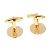 Maxbell Men Tuxedo Collar Buttons Shirt Cufflinks Formal Dress Costume Gold black - Aladdin Shoppers